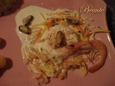 WW: Chartreuse d'écrevisses et moules aux légumes