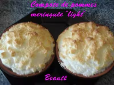 Recette WW : Compote de pommes meringuées light