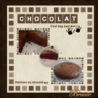 Gâteau moelleux au chocolat par beaute