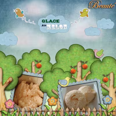 Glace au melon