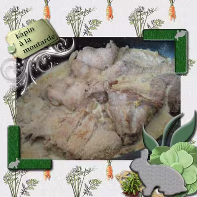 Lapin rôti à la moutarde