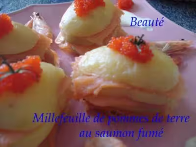 WW : Millefeuilles de pommes de terre, saumon fumé
