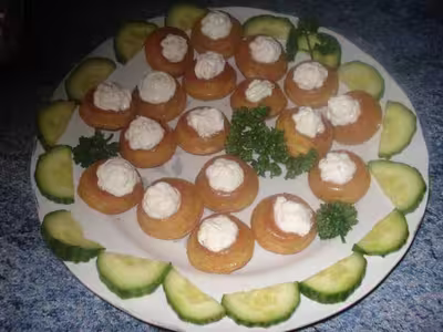 Mini savarins à la crème de boursin