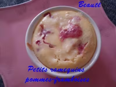 Recette WW : Petits ramequins pommes, framboises
