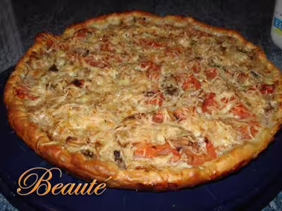 Tarte au boeuf et aux champignons