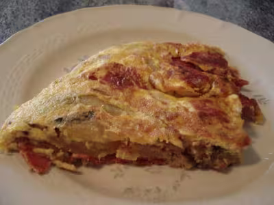 Recette WW : Tortilla au chorizo et oignons par beaute