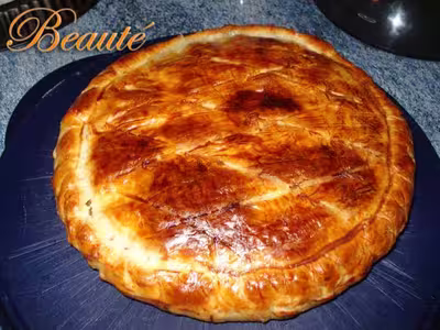 Tourte aux champignons et au jambon