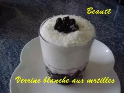 Recette WW: Verrine blanche aux myrtilles
