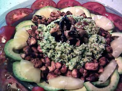 Taboulé à l'ananas et à la dinde