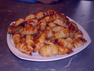 Croissants au jambon