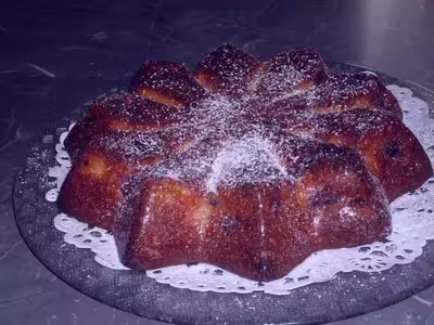 Gâteau aux mirabelles et cerises