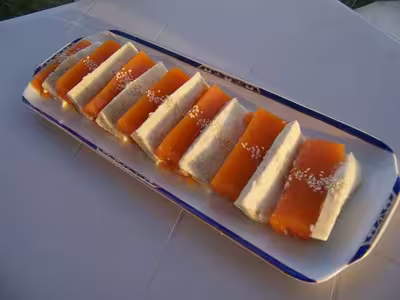 Thermomix: Flan orange et blanc à la citrouille