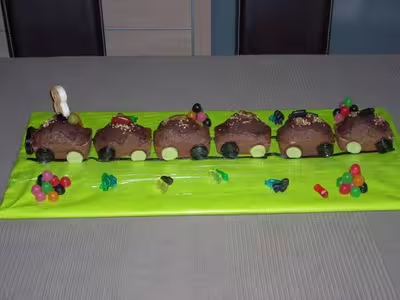 Gâteau petit train