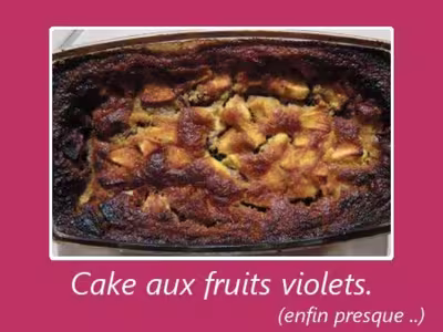 Cake canneberges - mûres.