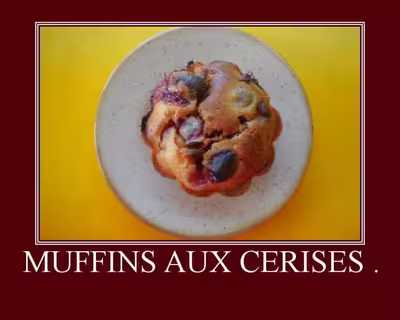 Muffins aux cerises