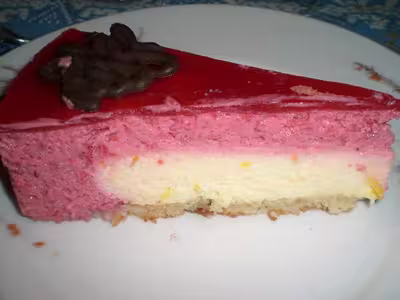 Bavarois aux framboises et citron