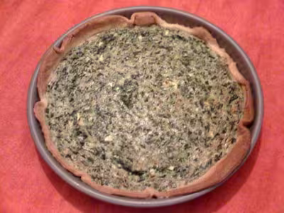 Recette Thermomix: Quiche chèvre,épinards par Coccinelle69