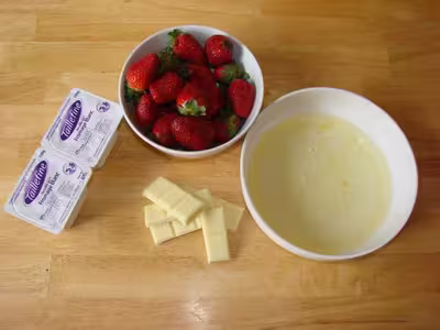 Recette WW: Verrine fraises-chocolat blanc par bea78