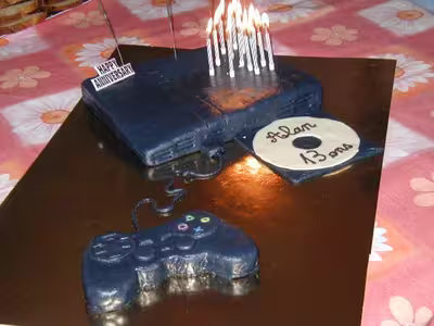 Gâteau manette playstation