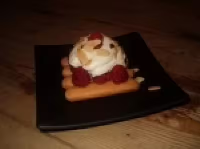 Tiramisù aux framboises au siphon