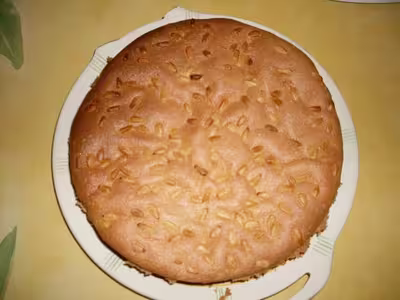 Gâteau pomme, amande et noisette