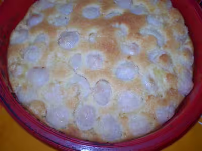 Clafoutis aux litchis à la noix de coco