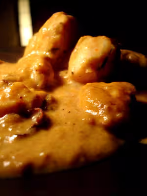 Curry chu chi noix Saint-Jacques et poisson