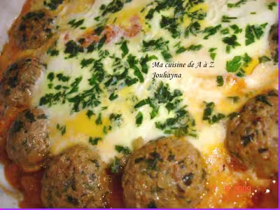 Boulettes de boeuf aux oeufs