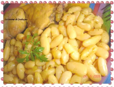 Poulet aux haricots blancs