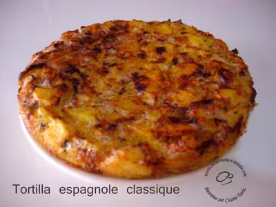 Tortilla espagnole aux pommes de terre et oignons