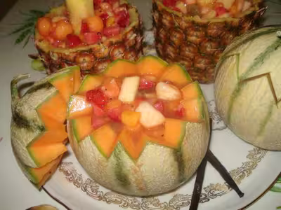 Ananas et melons surprise