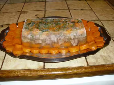 Boeuf en gelée aux carottes