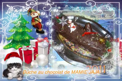 Bûche de Noël au chocolat