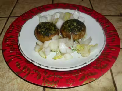 Champignons farcis au beurre d'escargots