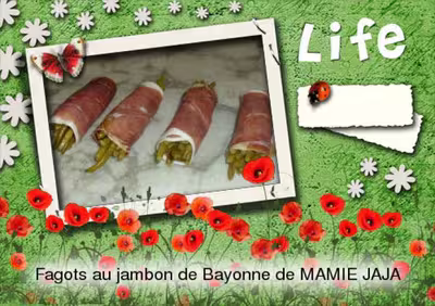 Fagots d'haricots verts au jambon de Bayonne
