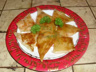 Feuilles de brick au saumon fumé