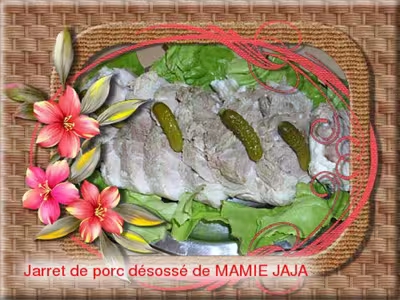 Jarret de porc froid et désossé