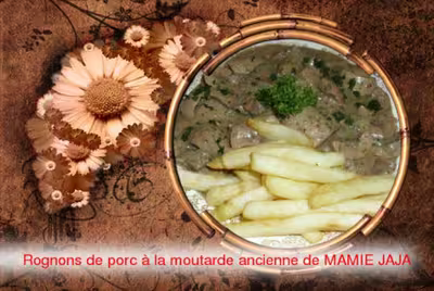 Rognons de porc à la moutarde ancienne