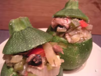 Recette végétariennes: Courgettes farcies