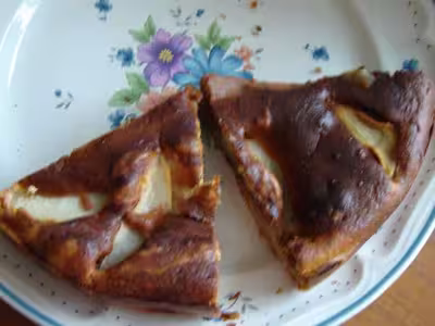 Recette diététique : Gâteau marbré choco-poires
