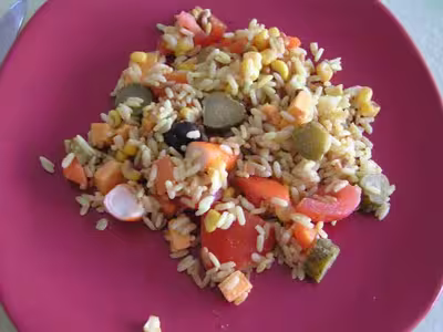 Salade de riz au curry