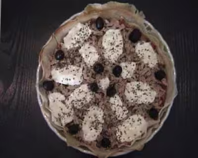 Recette WW : Pizza croustillante au thon par Nadou34