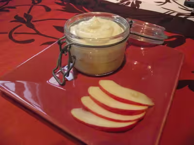 Mousse de vanille sur lit de compote Thermomix