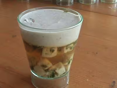 Bavaroise de Chou-Fleur et Duo de Volaille Foie Gras