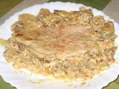 Escalopes de dinde à la crème et champignons