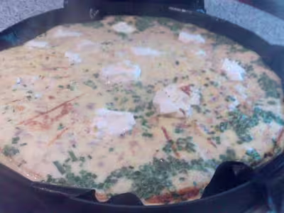 Tortilla thon ciboulette
