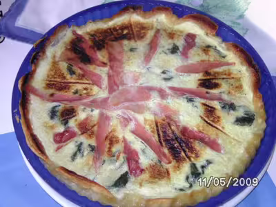 Thermomix: Quiche épinards ,jambon fumé chèvre frais par christalie