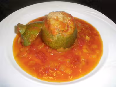 Courgettes farcies au délicook