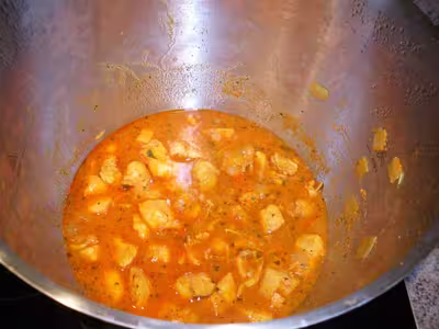 Dés de poulet à la marocaine au cooking chef