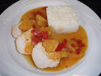 Dinde sauce aigre-douce au délicook